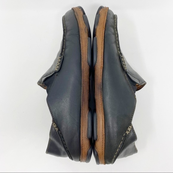 Olukai Moloa Leather Slip-On Shoes Black 10 Men’s